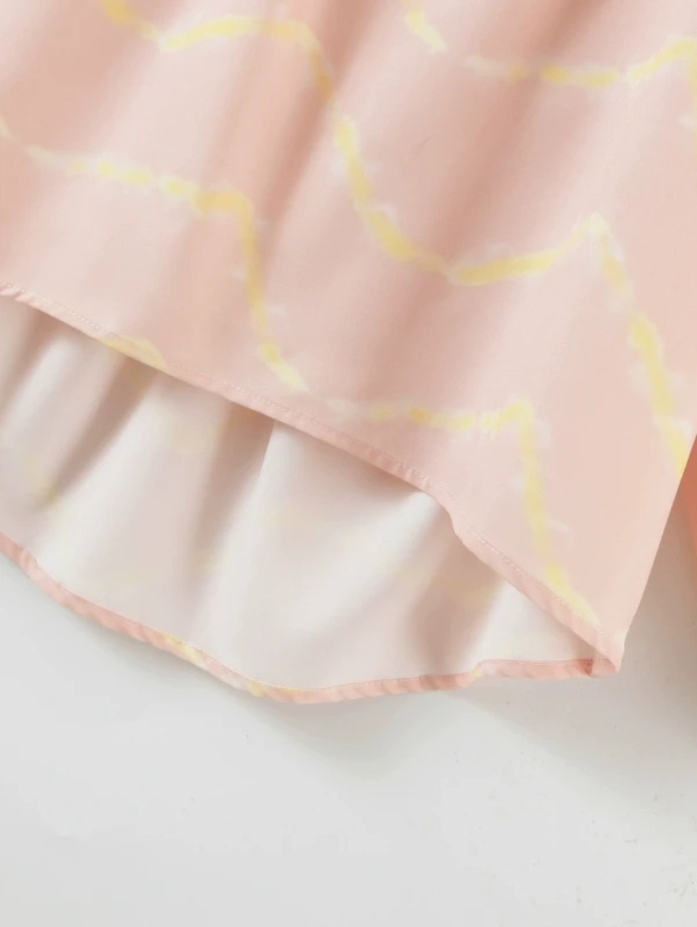 Spring Long Sleeve Wave Pattern Collar Shirt